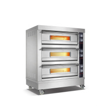 Commercial Multifunctional Digital Free Standing 3 Layer Electric Pizza Oven For Baking